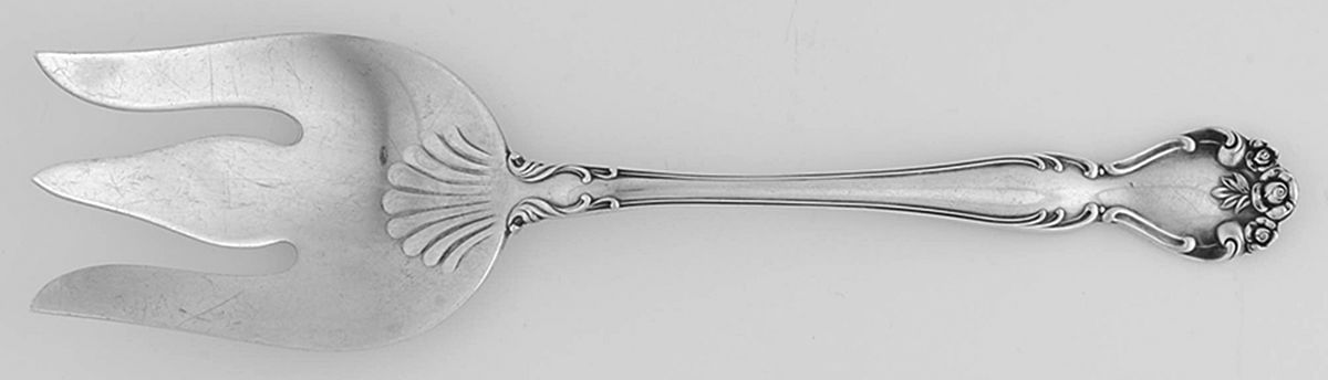 Secret Garden (Sterling, 1959, No Monograms) Solid Salad Serving Fork by Gorham Silver-1