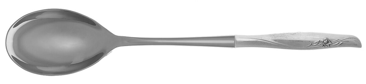 Sea Rose (Sterling, 1958, No Monograms) Dressing Spoon with Stainless Bowl HC by Gorham Silver-1