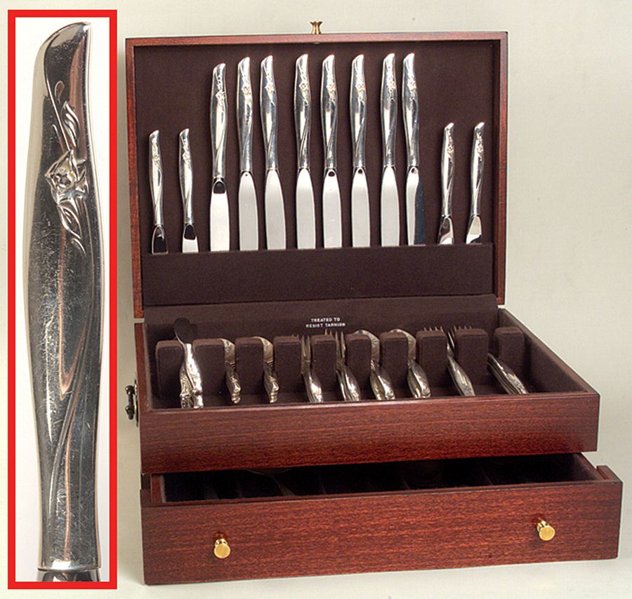 Sea Rose (Sterling, 1958, No Monograms) 55 Piece Set by Gorham Silver-1