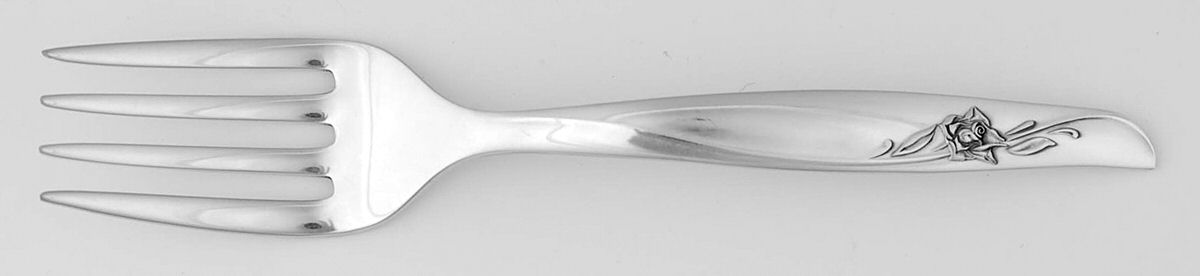 Sea Rose (Sterling, 1958, No Monograms) Baby Fork by Gorham Silver-1