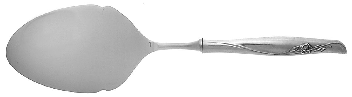 Sea Rose (Sterling, 1958, No Monograms) Pastry Server with Stainless Blade by Gorham Silver-1