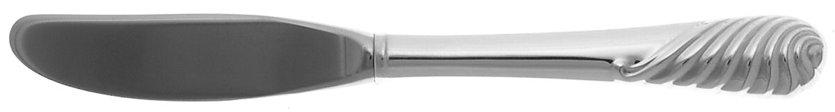 Sea Sculpture (Sterling, 1986) Modern Hollow Butter Spreader (Stainless) by Gorham Silver-1
