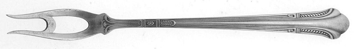 Shamrock V (Sterling, 1931) Short Handle Pickle/Olive Fork by Gorham Silver-1