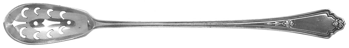 Shelburne (Silverplate, 1914) Pierced Bowl Long Handle Olive Spoon by Gorham Silver-1