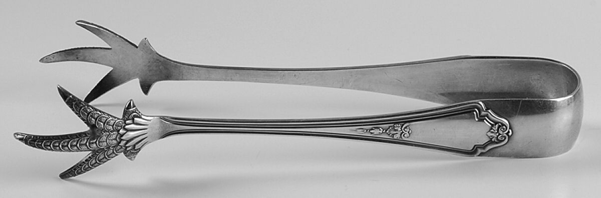 Shelburne (Silverplate, 1914) Tongs-Ice/Serving-Claw Tip/Lg by Gorham Silver-1