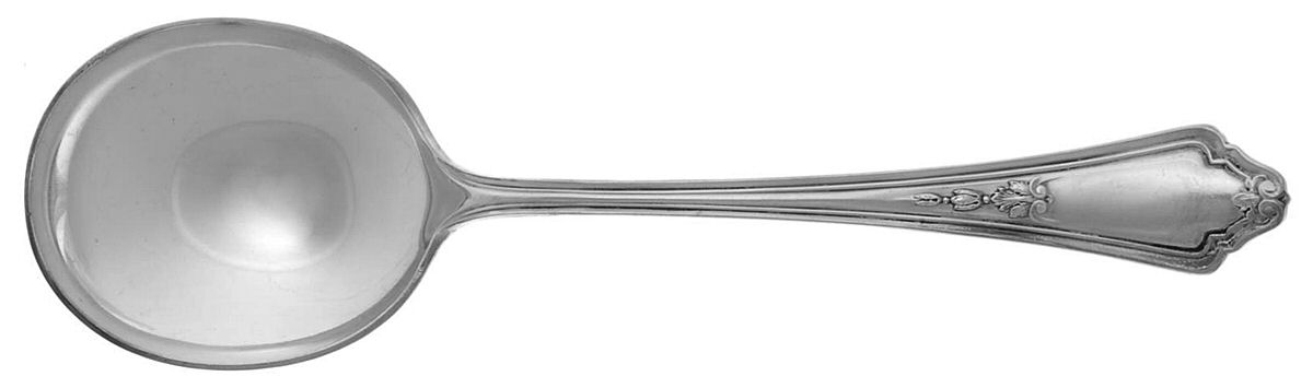 Shelburne (Silverplate, 1914) Round Bowl Soup Spoon (Gumbo) by Gorham Silver-1