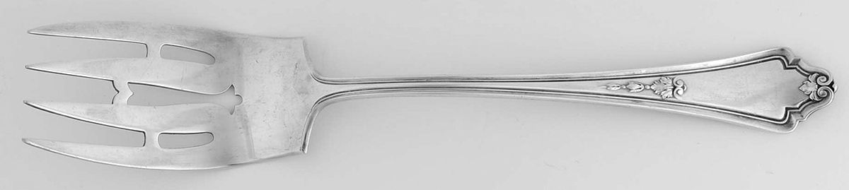 Shelburne (Silverplate, 1914) Medium Solid Cold Meat Serving Fork by Gorham Silver-1