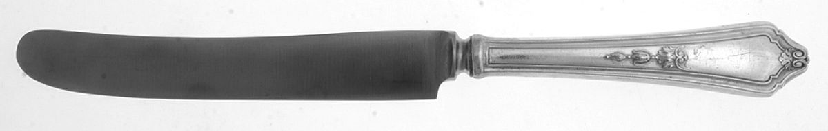 Shelburne (Silverplate, 1914, Monograms) Old French Hollow Knife with Bolster by Gorham Silver-1