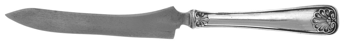 Shell (Silverplate, 1905, No Monograms) Small Steak Carving Knife with Stainless Blade by Gorham Silver-1