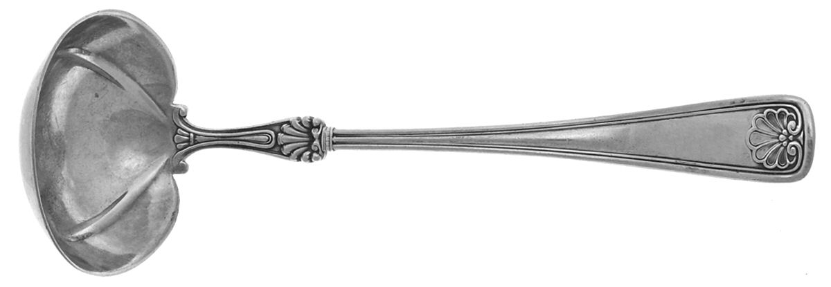 Shell (Silverplate, 1905, No Monograms) Solid Piece Cream Ladle by Gorham Silver-1