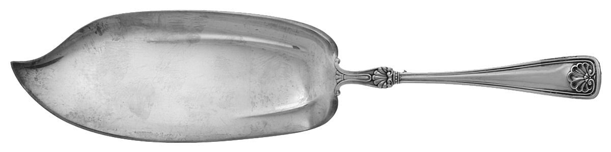 Shell (Silverplate, 1905, No Monograms) Large Solid Fish Server by Gorham Silver-1