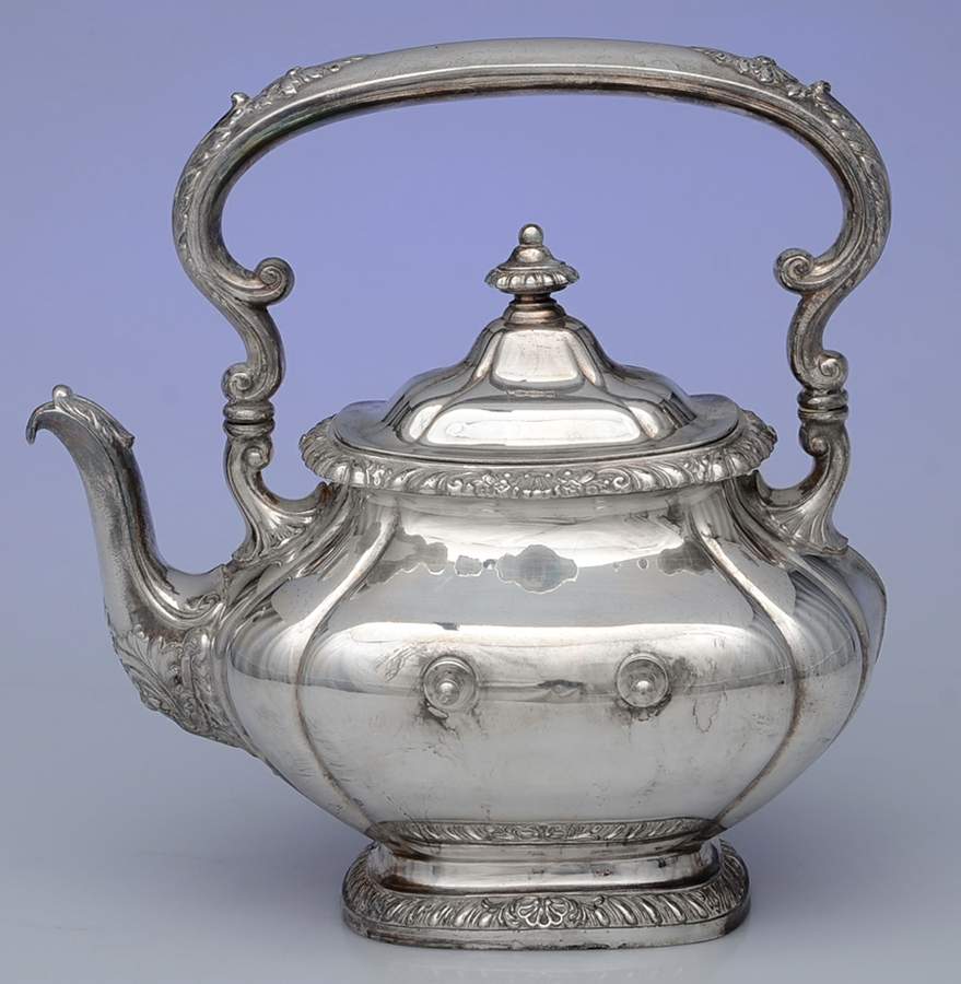 Shell & Gadroon (Silverplate, Hollowware) Kettle No Stand No Burner by Gorham Silver-1