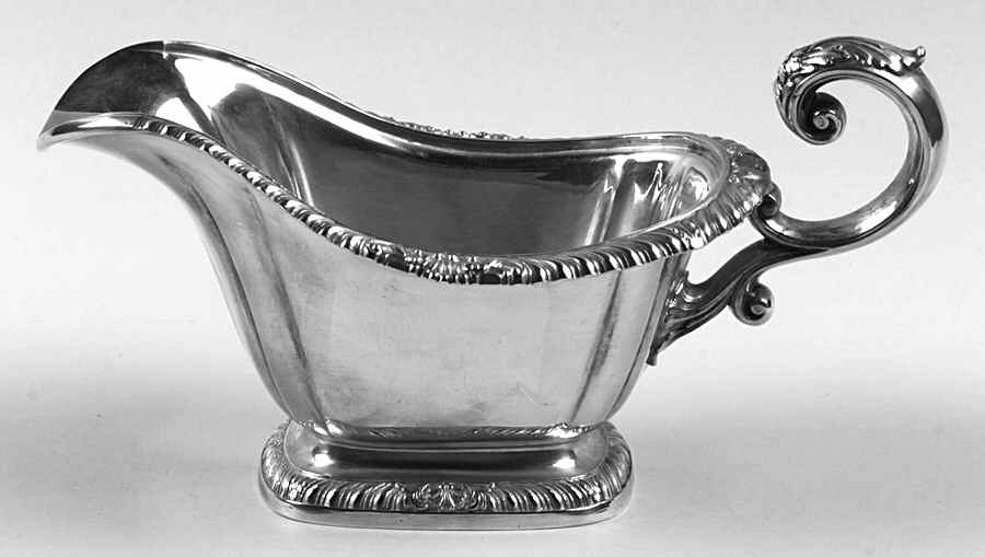 Shell & Gadroon (Silverplate, Hollowware) Silverplate Gravy Boat by Gorham Silver-1