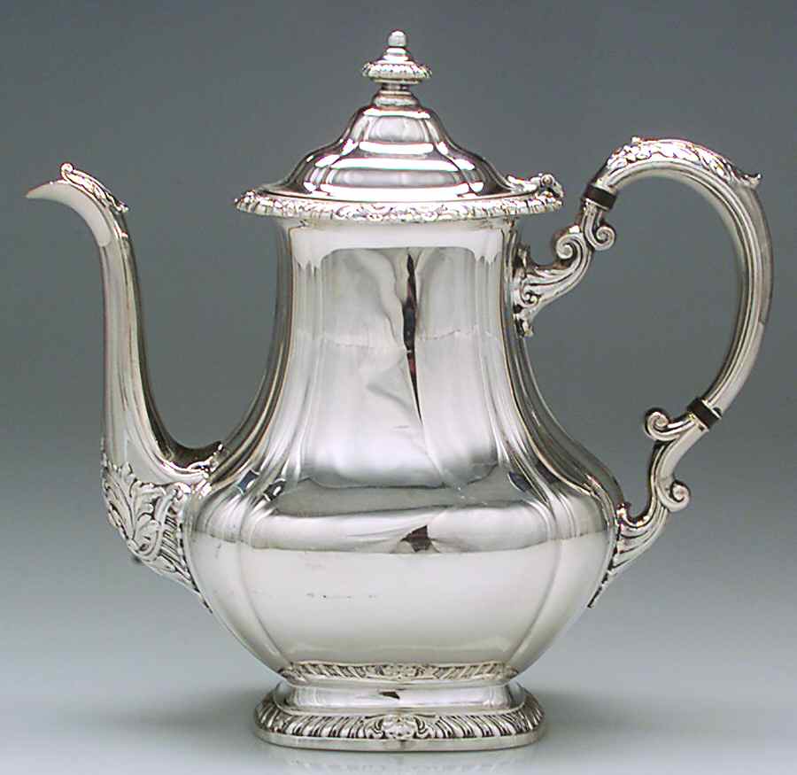 Shell & Gadroon (Silverplate, Hollowware) Silverplate Coffee Pot by Gorham Silver-1