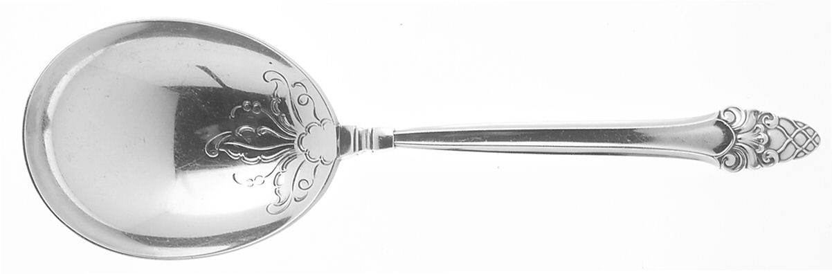 Sovereign-Old (Sterling, 1941, Old)  Salad Serving Spoon, Bright Cut Solid Piece by Gorham Silver-1