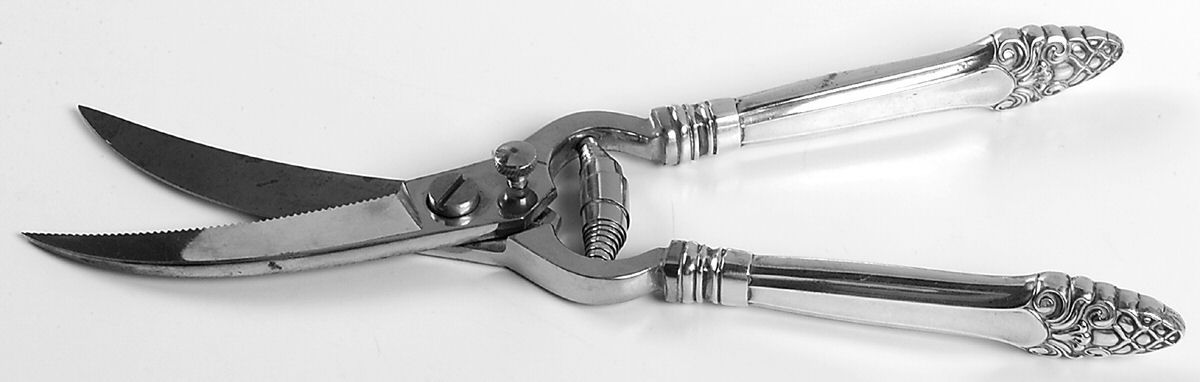 Sovereign-Old (Sterling, 1941, Old)  Poultry Shears with Stainless Blades by Gorham Silver-1