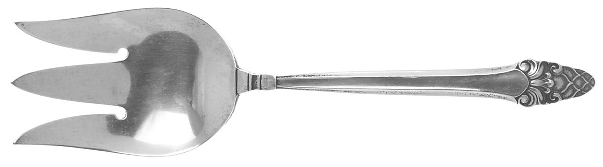 Sovereign-Old (Sterling, 1941, Old)  Solid Salad Serving Fork by Gorham Silver-1