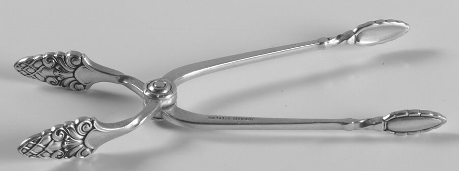 Sovereign-Old (Sterling, 1941, Old)  Sugar Tongs by Gorham Silver-1