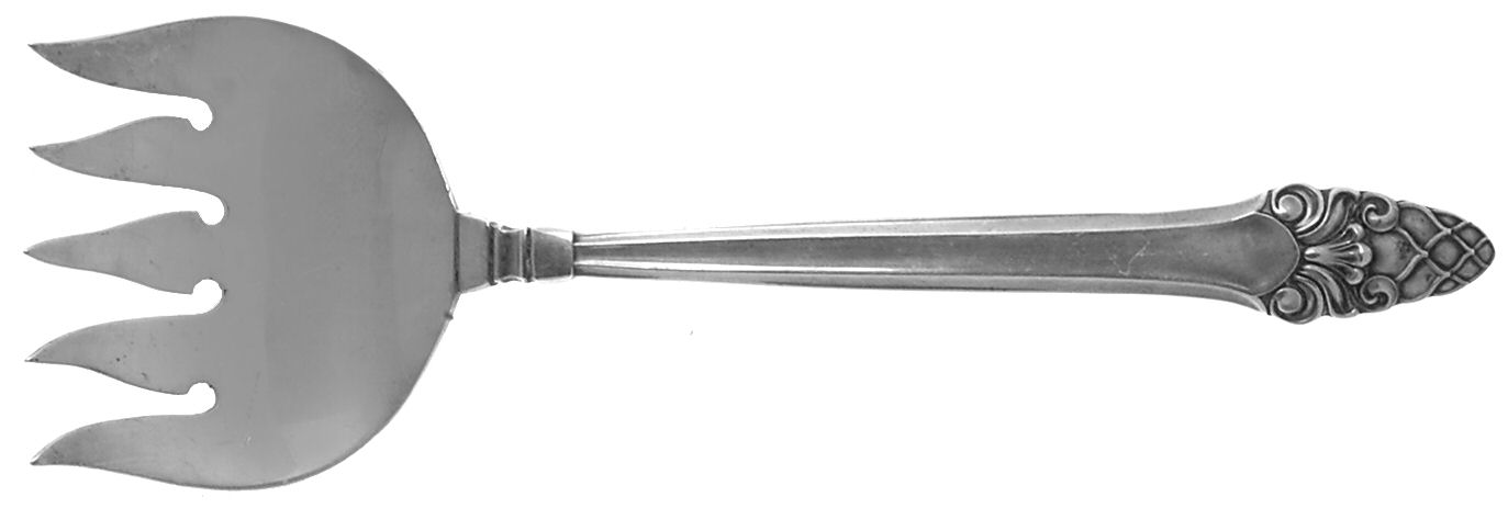 Sovereign-Old (Sterling, 1941, Old)  Large Solid Tined Sardine Serving Fork by Gorham Silver-1