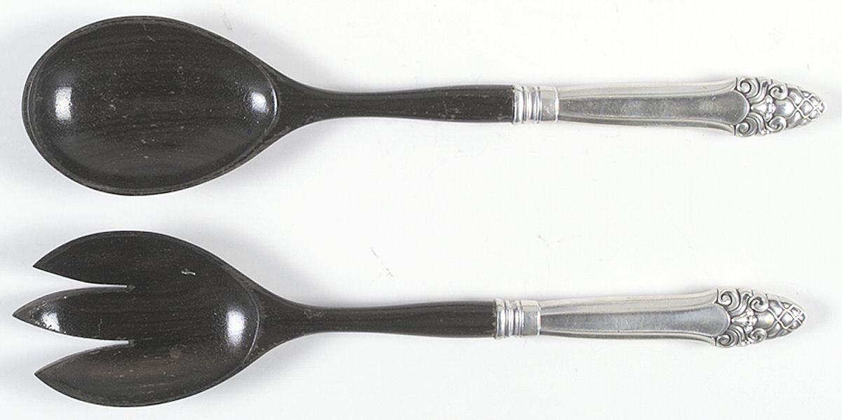 Sovereign-Old (Sterling, 1941, Old)  Plastic Bowl 2-Piece Salad Set by Gorham Silver-1
