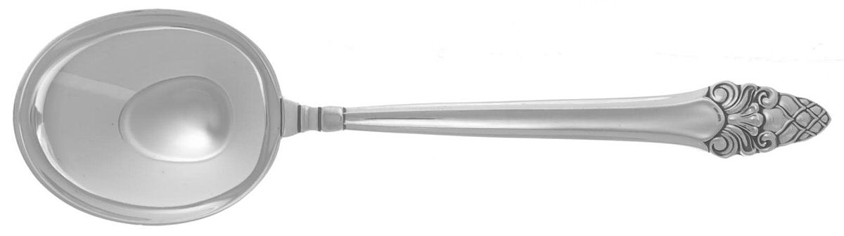 Sovereign-Old (Sterling, 1941, Old)  Round Bowl Soup Spoon (Bouillon) by Gorham Silver-1