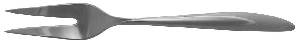 Spiral (Stainless) Medium Solid Cold Meat Serving Fork by Gorham Silver-1