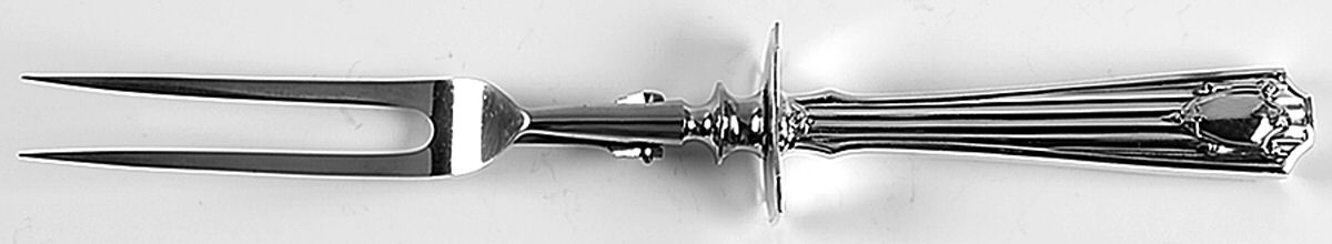 Spotswood (Sterling, 1912) Large Stainless-Prong Roast Carving Fork by Gorham Silver-1