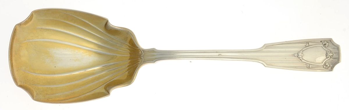 Spotswood (Sterling, 1912) Solid Salad Serving Spoon by Gorham Silver-1