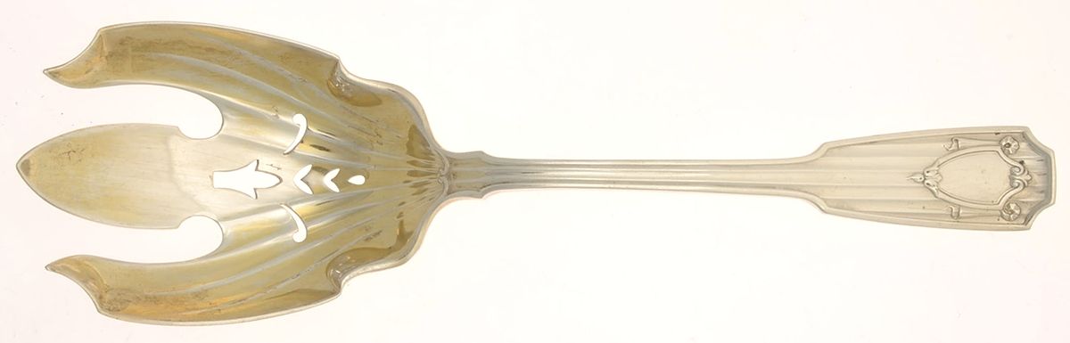 Spotswood (Sterling, 1912) Solid Salad Serving Fork by Gorham Silver-1
