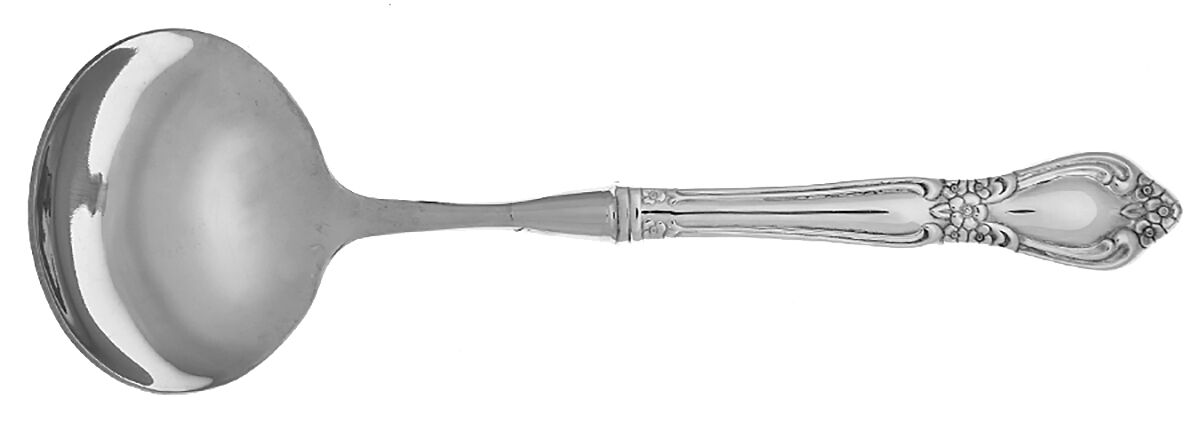 Spring Hill (Silverplate) Gravy Ladle with No Spout Stainless Bowl HC by Gorham Silver-1