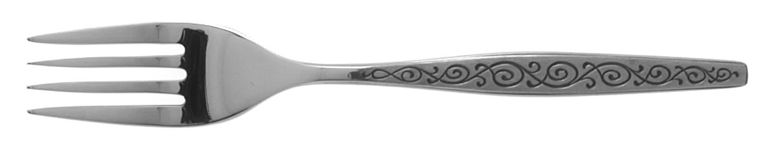 Spanish Scroll (Stainless) Fork by Gorham Silver-1