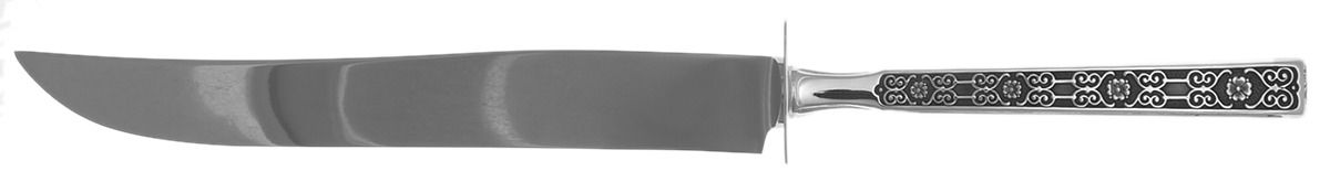 Spanish Tracery (Sterling, 1970) Large Stainless Blade Roast Carving Knife by Gorham Silver-1