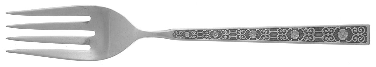 Spanish Tracery (Sterling, 1970) Medium Solid Cold Meat Serving Fork by Gorham Silver-1