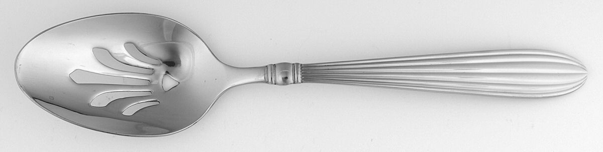 Squire (Stainless) Pierced Tablespoon (Serving Spoon) by Gorham Silver-1