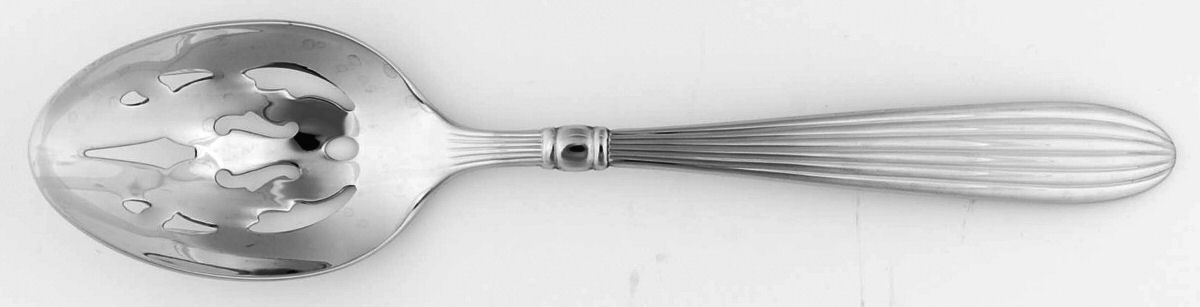 Squire (Stainless) Pierced Tablespoon (Serving Spoon) by Gorham Silver-1