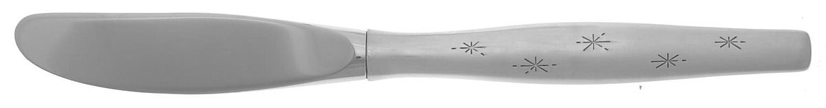 Stardust (Sterling, 1957) Modern Hollow Butter Spreader (Stainless) by Gorham Silver-1