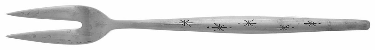Stardust (Sterling, 1957) Short Handle Pickle/Olive Fork by Gorham Silver-1