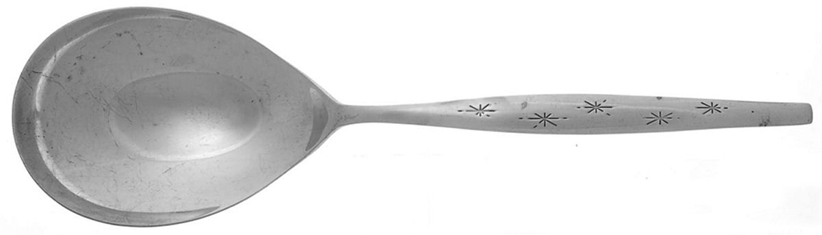 Stardust (Sterling, 1957) Solid Smooth Casserole Spoon by Gorham Silver-1