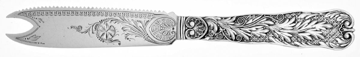 St. Cloud (Sterling, 1885) Bright Cut Solid Individual Orange Knife by Gorham Silver-1