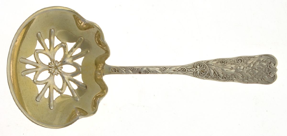 St. Cloud (Sterling, 1885) Pierced Almond Spoon by Gorham Silver-1