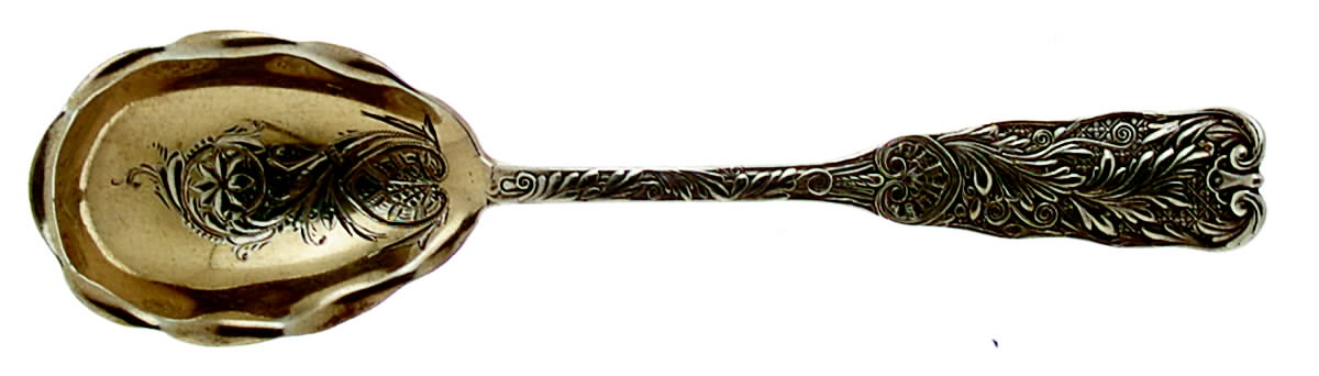 St. Cloud (Sterling, 1885) Bright Cut Bowl Sugar Spoon by Gorham Silver-1
