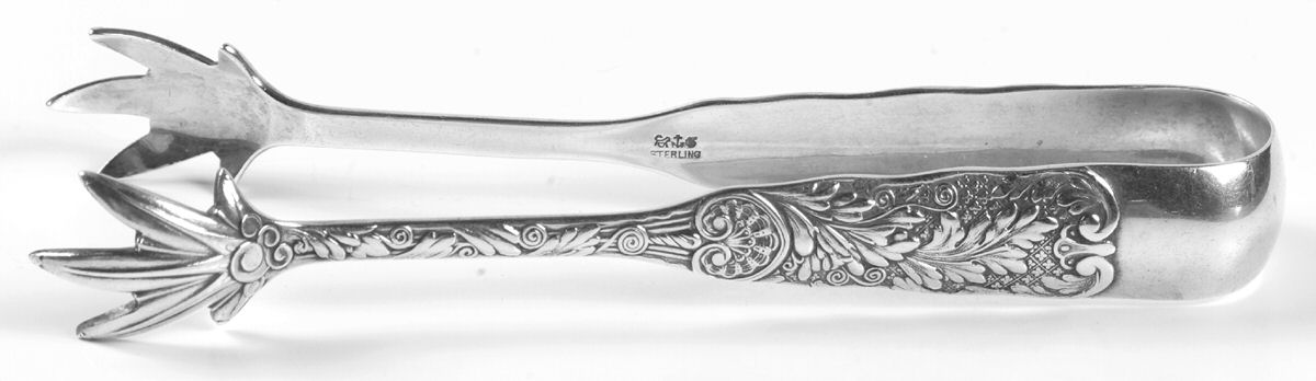 St. Cloud (Sterling, 1885) Large Sugar Tongs by Gorham Silver-1