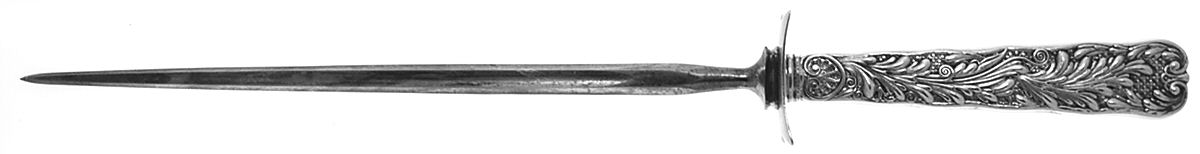 St. Cloud (Sterling, 1885) Large Steel Rod Knife Sharpener by Gorham Silver-1