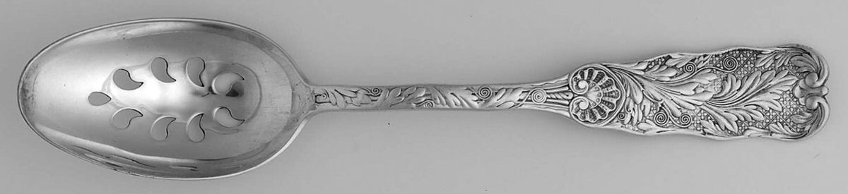 St. Cloud (Sterling, 1885) Pierced Tablespoon (Serving Spoon) CM by Gorham Silver-1