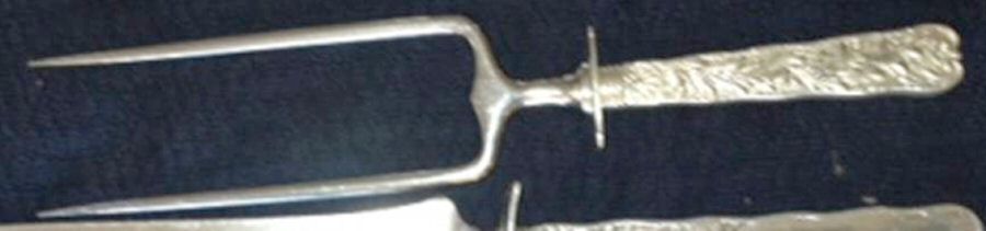 St. Cloud (Sterling, 1885) Large Joint/Roast Holder Fork by Gorham Silver-1