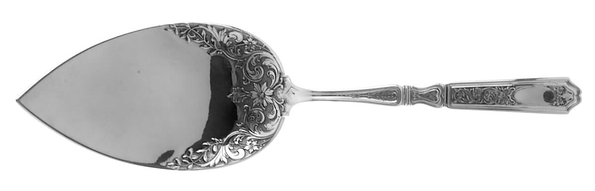 St. Dunstan Chased (Sterling, 1917) Large Solid Pie Knife by Gorham Silver-1