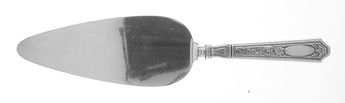 St. Dunstan Chased (Sterling, 1917) Pie Server with Silverplate Blade by Gorham Silver-1