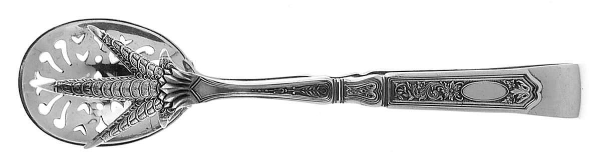 St. Dunstan Chased (Sterling, 1917) Large Ice Serving Tongs by Gorham Silver-1