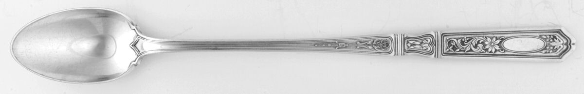 St. Dunstan Chased (Sterling, 1917) Iced Tea Spoon by Gorham Silver-1