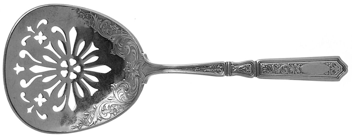 St. Dunstan Chased (Sterling, 1917) Tomato Server, Solid Piece by Gorham Silver-1
